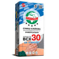 Клей для плитки, 25кг Ансерглоб ВСХ-30 (Anserglob BCX-30)